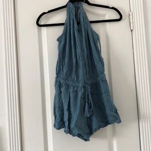 FOREVER 21 BLUE PLAYSUIT